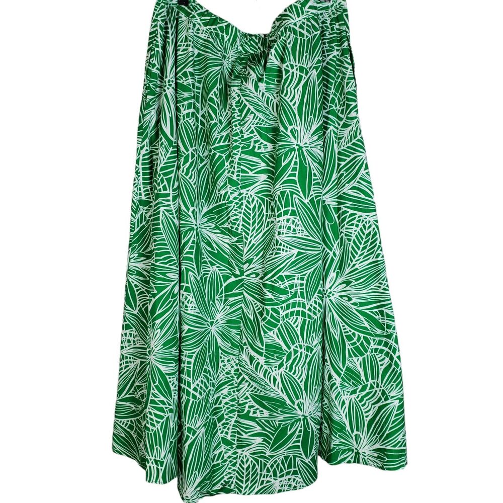 TABITHA BROWN x TARGET Tropical Floral Print Maxi Skirt Size 1X Green White NEW - Picture 5 of 13